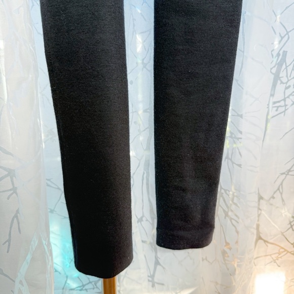 ISABEL MARANT GRAY BLACK WOOL STRETCHY KNIT HIGH WAISTED LEGGING PANTS - Picture 6 of 9